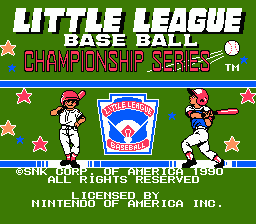 Little League Baseball screenshot 2 for NES